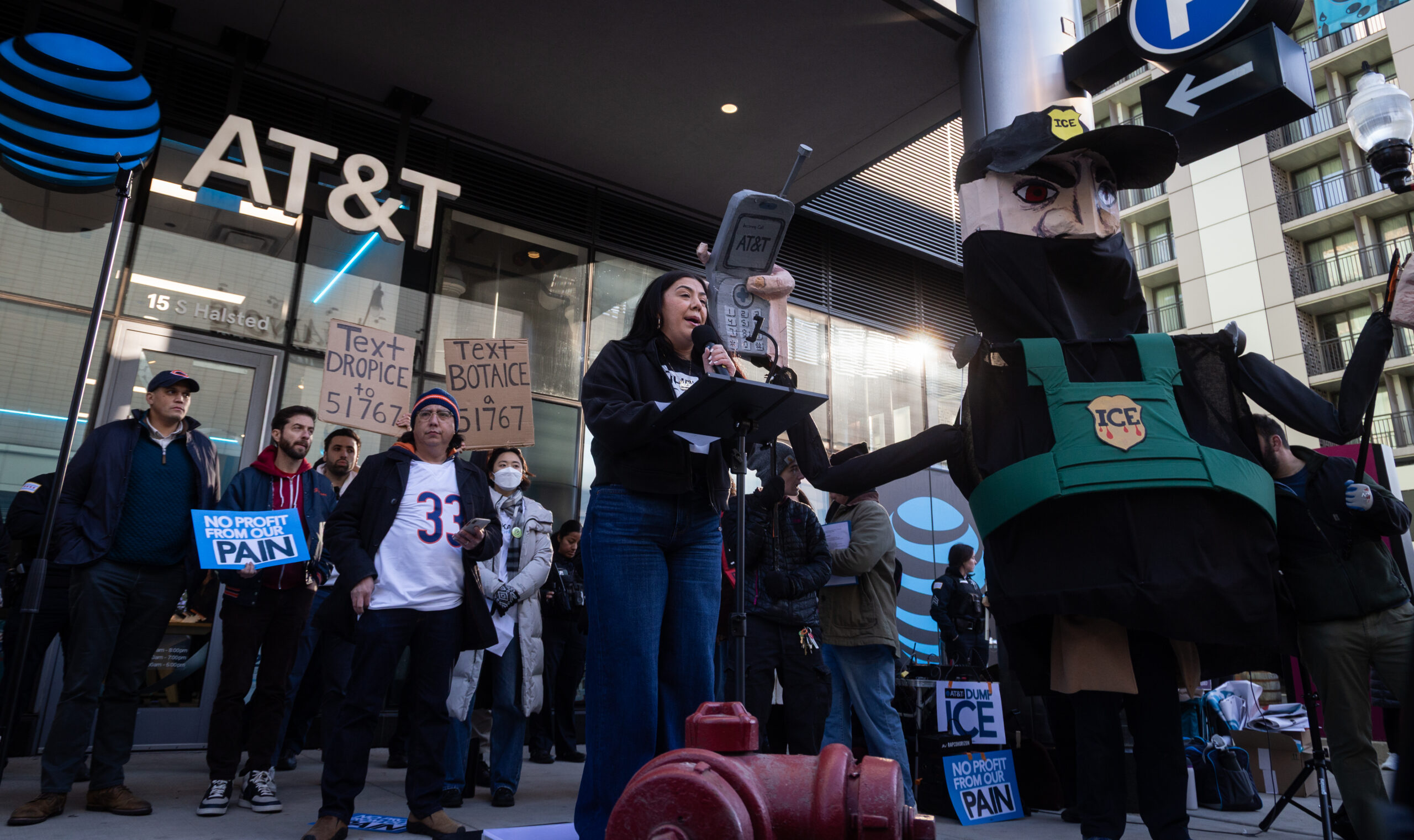 West Loop ATT/ICE action